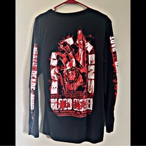 Sz M Official Black Bad Omens Blood🩸Signed longsleeved Tee